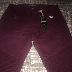 Brand new Men’s Burgundy Bikers Jeans